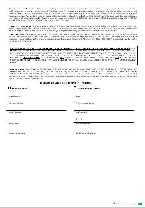 Download Slovenia Addiko bank mortgage statement in Word and PDF formats 3 Photoshop template